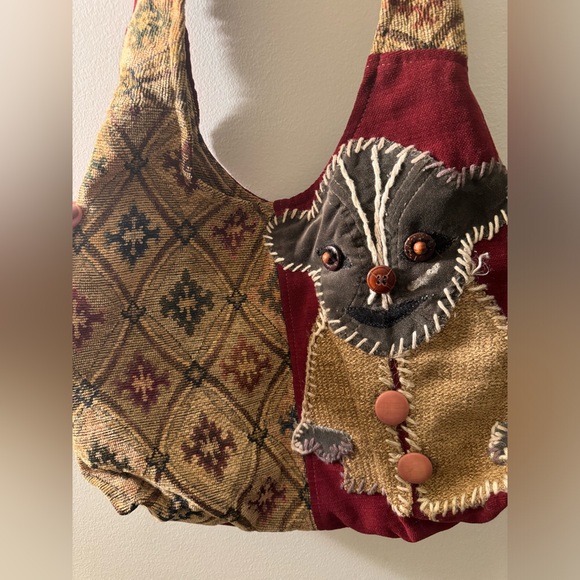 Handmade Star Wars Yoda canvas tote/hobo bag - Picture 3 of 5